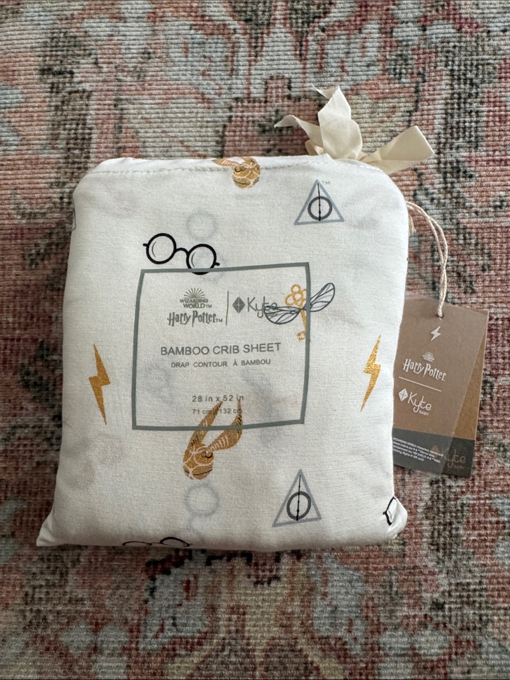 NWT! Kyte BABY Harry Potter Icons Bamboo Crib Sheet